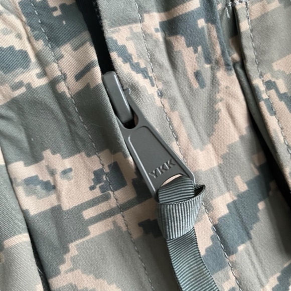 Camo Parka Small Long Shell Jacket Tiger Stripe Underarm Vents Hunting Outdoor - Picture 6 of 13